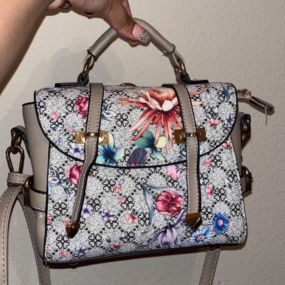 Floral cross body bag